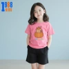Áo thun trẻ em Capybara Bí Ngô nhiều màu cotton mát, thoáng khí, size 15-40kg TE135 giá ưu đãi 90.000₫