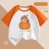 Áo thun trẻ em Capybara Bí Ngô nhiều màu cotton mát, thoáng khí, size 15-40kg TE135 giá ưu đãi 90.000₫ 7