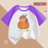 Áo thun trẻ em Capybara Bí Ngô nhiều màu cotton mát, thoáng khí, size 15-40kg TE135 giá ưu đãi 90.000₫ 9