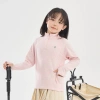 Áo thun trẻ em cổ cao tay dài thoáng khí lót lông cừu ngoài trời - Giá 527.850đ 3