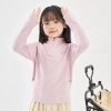 Áo thun trẻ em cổ cao tay dài thoáng khí lót lông cừu ngoài trời - Giá 527.850đ 5