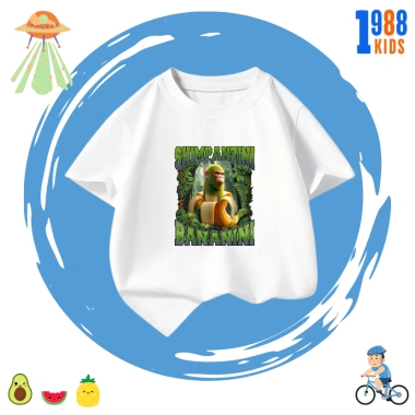 Áo thun trẻ em cotton 4 chiều mát, in hình bombadino crocodile, tralarelo, giá 90.000₫ 2