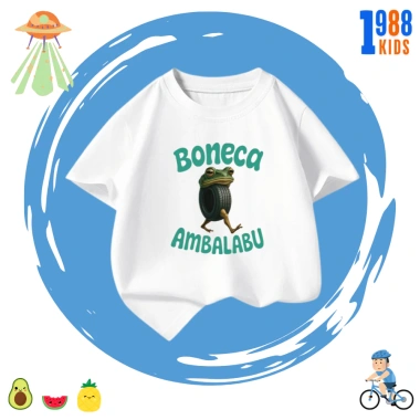 Áo thun trẻ em cotton 4 chiều mát, in hình bombadino crocodile, tralarelo, giá 90.000₫ 10