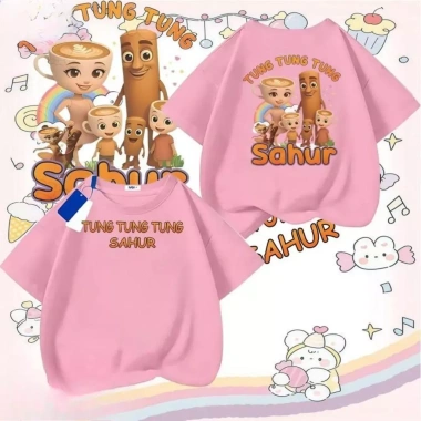 Áo thun trẻ em cotton mát mẻ cartoon ngắn tay TUNGTUNGTUNGSAHUR - Giá 143,332₫