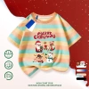 Áo thun trẻ em đỏ cotton thoáng khí họa tiết Giáng sinh – phù hợp bé 3‑16 tuổi COD HCM 6