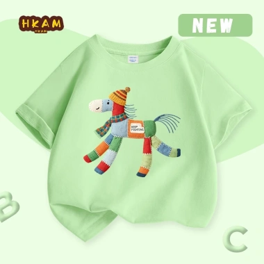 Áo thun trẻ em HKAM 100% Cotton mềm mại, in hình Muppet - Giá chỉ 89.000 dong