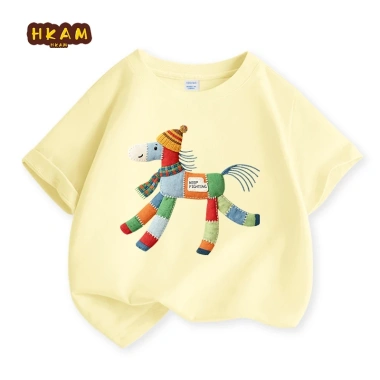Áo thun trẻ em HKAM 100% Cotton mềm mại, in hình Muppet - Giá chỉ 89.000 dong