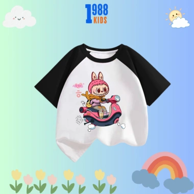 Áo Thun Trẻ Em In Hình Bé Gái LaBuBu Xe Máy Cotton 15-40kg Mã TE122 Giá 90.000 VND 8