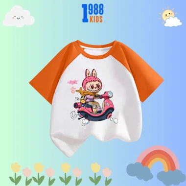 Áo Thun Trẻ Em In Hình Bé Gái LaBuBu Xe Máy Cotton 15-40kg Mã TE122 Giá 90.000 VND 9