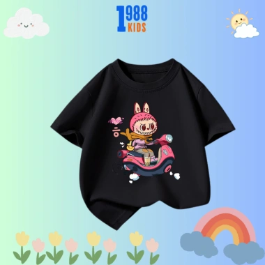 Áo Thun Trẻ Em In Hình Bé Gái LaBuBu Xe Máy Cotton 15-40kg Mã TE122 Giá 90.000 VND 10