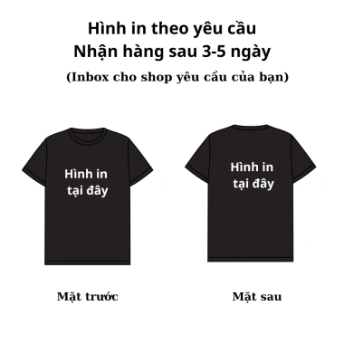 Áo thun trẻ em in hình + tên theo yêu cầu, giảm còn 150.000, giao trong 3-5 ngày