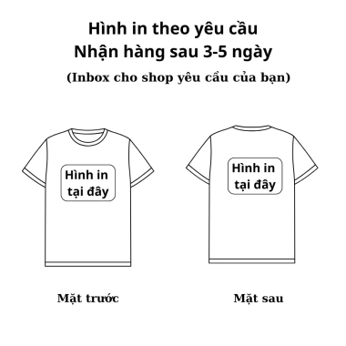 Áo thun trẻ em in hình + tên theo yêu cầu, giảm còn 150.000, giao trong 3-5 ngày