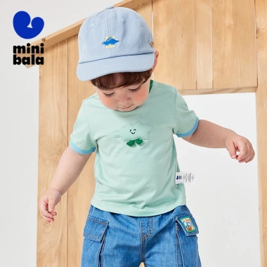 Áo thun trẻ em minibala mùa hè mềm mại, thân thiện da, bền giữ form - Giảm giá 23%