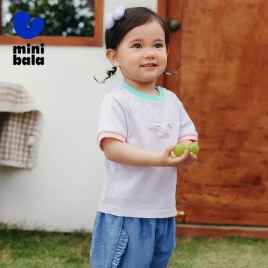 Áo thun trẻ em minibala mùa hè mềm mại, thân thiện da, bền giữ form - Giảm giá 23%