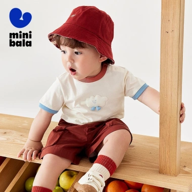 Áo thun trẻ em minibala mùa hè mềm mại, thân thiện da, bền giữ form - Giảm giá 23%