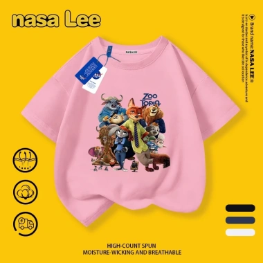 Áo thun trẻ em NASA tay ngắn cotton thoáng khí in Zootopia giao ngày giá 85k 4