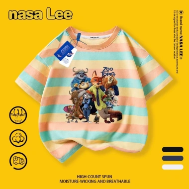 Áo thun trẻ em NASA tay ngắn cotton thoáng khí in Zootopia giao ngày giá 85k 5