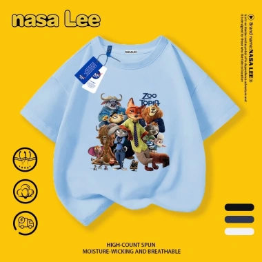 Áo thun trẻ em NASA tay ngắn cotton thoáng khí in Zootopia giao ngày giá 85k 7