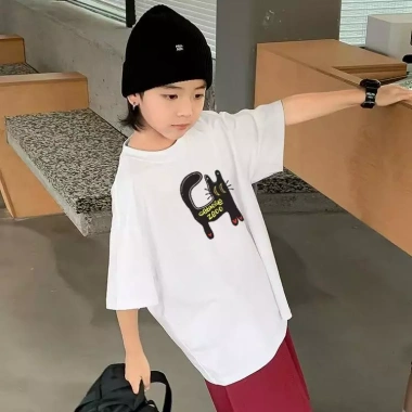 Áo Thun Trẻ Em Unisex 100% Cotton Cổ Tròn Ngắn Tay 2-14 Tuổi Giá 143.332 VND 3