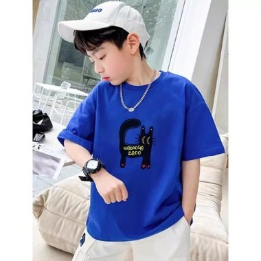 Áo Thun Trẻ Em Unisex 100% Cotton Cổ Tròn Ngắn Tay 2-14 Tuổi Giá 143.332 VND 4
