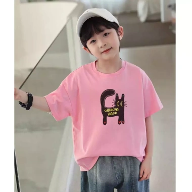 Áo Thun Trẻ Em Unisex 100% Cotton Cổ Tròn Ngắn Tay 2-14 Tuổi Giá 143.332 VND 5