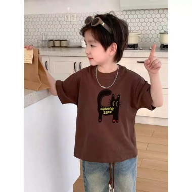 Áo Thun Trẻ Em Unisex 100% Cotton Cổ Tròn Ngắn Tay 2-14 Tuổi Giá 143.332 VND 9