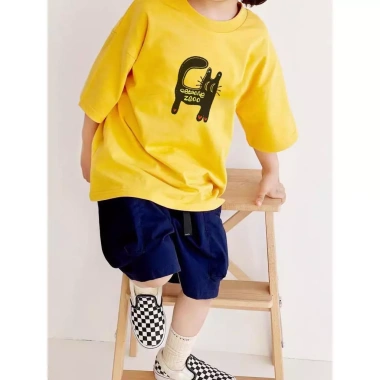 Áo Thun Trẻ Em Unisex 100% Cotton Cổ Tròn Ngắn Tay 2-14 Tuổi Giá 143.332 VND 10
