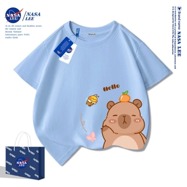 Áo thun trẻ em Unisex họa tiết Capybara NASA – xu hướng 2.025, giao ngay, 89.000₫ 4
