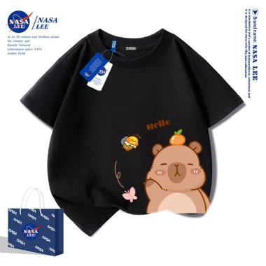 Áo thun trẻ em Unisex họa tiết Capybara NASA – xu hướng 2.025, giao ngay, 89.000₫ 5