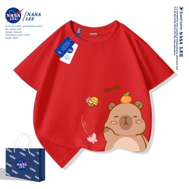 Áo thun trẻ em Unisex họa tiết Capybara NASA – xu hướng 2.025, giao ngay, 89.000₫ 6