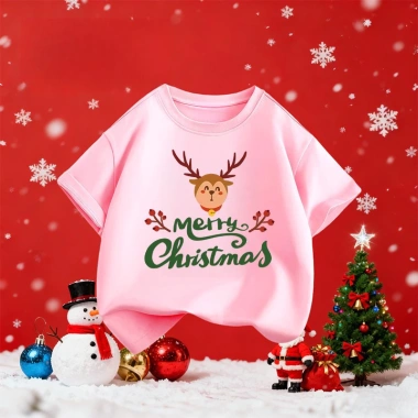 Áo thun tròn cổ đỏ Giáng sinh trẻ em size T36 - Giá ưu đãi 85.999₫ 3