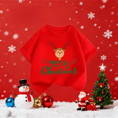 Áo thun tròn cổ đỏ Giáng sinh trẻ em size T36 - Giá ưu đãi 85.999₫ 7