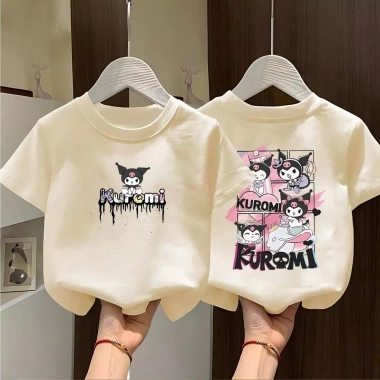 Áo thun tròn cổ Kuromi ngắn tay thoải mái, chức năng, giảm giá 86.999₫