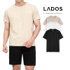 Áo thun trơn tay ngắn LADOS-19.233 cotton 100% mát mẻ, thấm hút mồ hôi, co giãn 4 chiều - giảm giá 21% chỉ 144.000₫