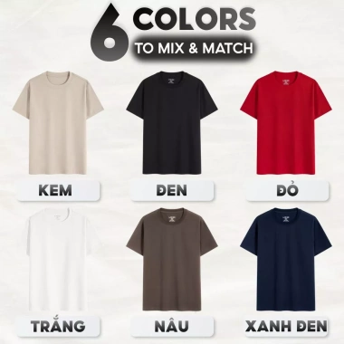 Áo thun trơn tay ngắn LADOS-19.233 cotton 100% mát mẻ, thấm hút mồ hôi, co giãn 4 chiều - giảm giá 21% chỉ 144.000₫ 3