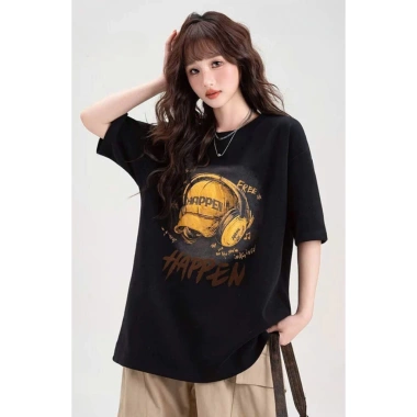 Áo thun unisex 2.025 hình mũ HAPPEN chất liệu vải cao cấp Local Brand RTOML - Giá ưu đãi 69.000₫