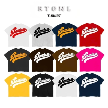 Áo thun unisex boxy 250GSM 100% cotton 16 màu RTOML – thời trang nam nữ giá 69k
