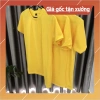 Áo thun unisex cổ tròn tay ngắn màu vàng - FREE thiết kế in ấn, giá 38.000đ 3