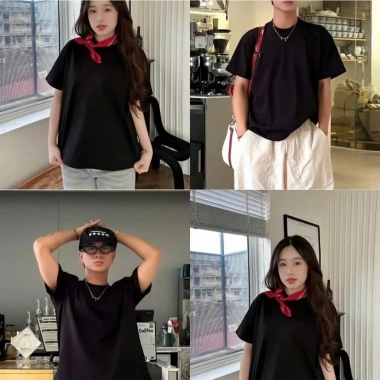 Áo thun unisex cotton hai chiều mềm mát, trơn, giảm giá 16% chỉ 107.730₫