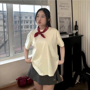 Áo thun unisex cotton hai chiều mềm mát, trơn, giảm giá 16% chỉ 107.730₫