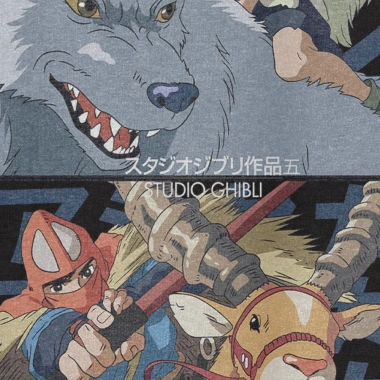 Áo thun Unisex Ghibli Mononoke Hime Oversized 100% Cotton ngắn tay - Giá 220.000₫ 4 Áo thun Unisex Ghibli Mononoke Hime Oversized 100% Cotton ngắn tay - Giá 220.000₫ 4