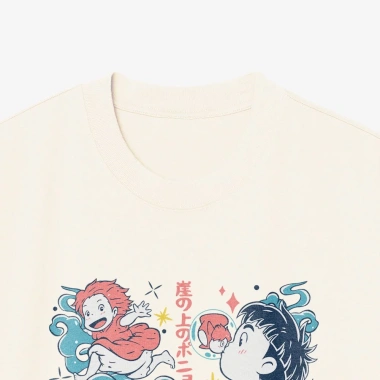 Áo thun unisex Ghibli Ponyo art oversized 100% cotton ngắn tay - Giá chỉ 220.000₫ 2 Áo thun unisex Ghibli Ponyo art oversized 100% cotton ngắn tay - Giá chỉ 220.000₫ 2