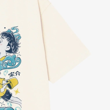 Áo thun unisex Ghibli Ponyo art oversized 100% cotton ngắn tay - Giá chỉ 220.000₫