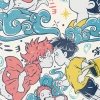 Áo thun unisex Ghibli Ponyo art oversized 100% cotton ngắn tay - Giá chỉ 220.000₫ 4