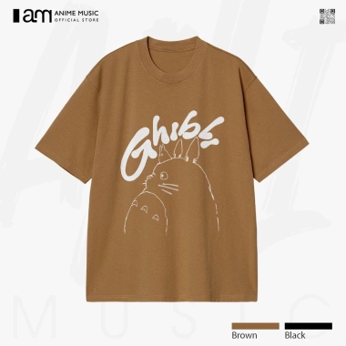 Áo thun Unisex Ghibli Studio Totoro Oversized 100% Cotton ngắn tay Giá 220.000₫