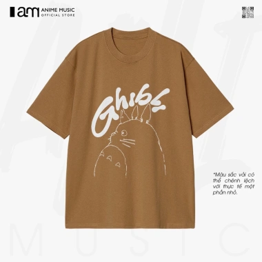 Áo thun Unisex Ghibli Studio Totoro Oversized 100% Cotton ngắn tay Giá 220.000₫