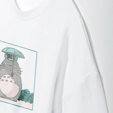 Áo thun Unisex Ghibli Studio Totoro Retro Oversized 100% Cotton ngắn tay Giá 240.000đ giảm từ 309.600đ 3
