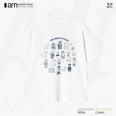 Áo thun Unisex Golden Kamuy Chibi Kawaii Oversized 100% Cotton ngắn tay - 220.000₫