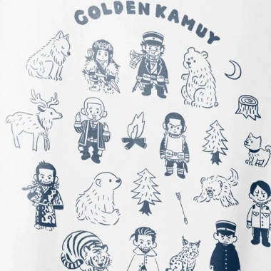 Áo thun Unisex Golden Kamuy Chibi Kawaii Oversized 100% Cotton ngắn tay - 220.000₫
