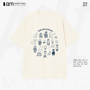 Áo thun Unisex Golden Kamuy Chibi Kawaii Oversized 100% Cotton ngắn tay - 220.000₫